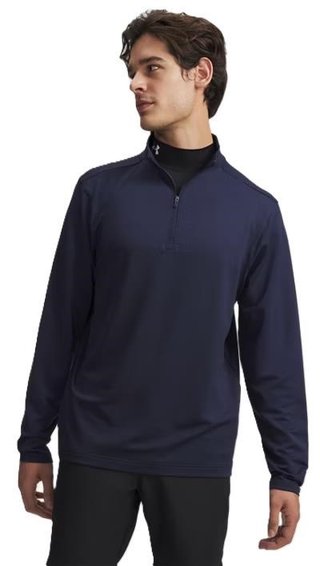 Under Armour Drive Lightweight 1/2 Zip sudadera de hombre, midnight navy/midnight navy fade heather/castlerock