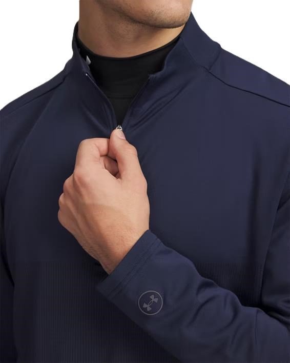 Under Armour Drive Lightweight 1/2 Zip sudadera de hombre, midnight navy/midnight navy fade heather/castlerock