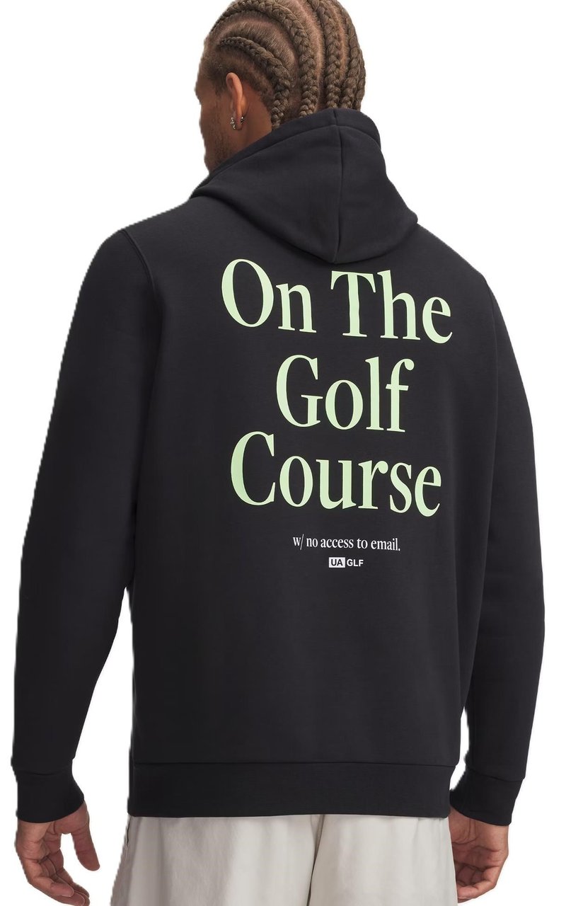 Under Armour Icon Golf Trip Hoodie sudadera de hombre, negra