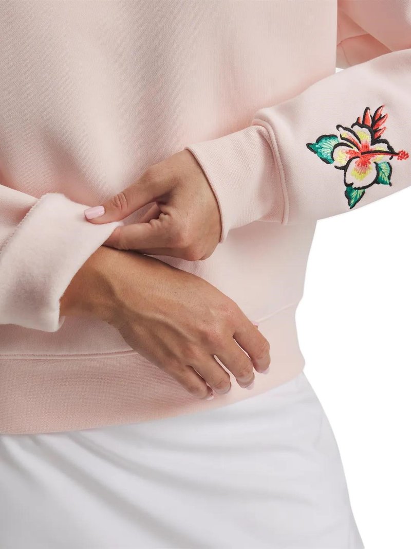Under Armour Icon Golf Trip Crew sudadera de mujer, rosa