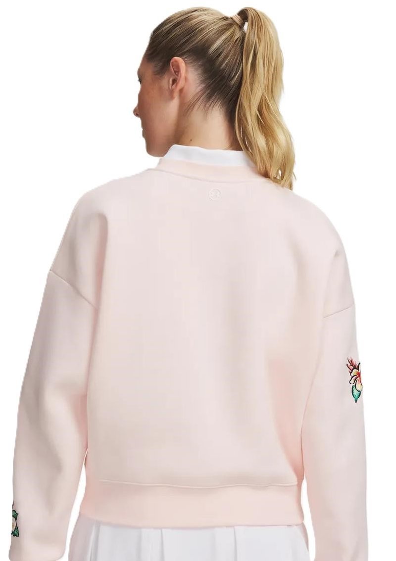 Under Armour Icon Golf Trip Crew sudadera de mujer, rosa