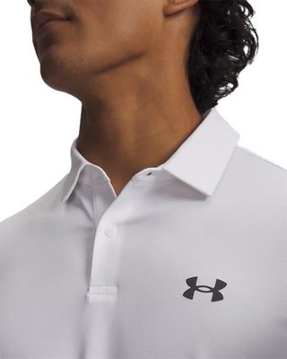 Under Armour Matchplay polo de hombre, blanco/gris pizarra