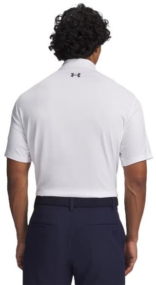 Under Armour Matchplay polo de hombre, blanco/gris pizarra