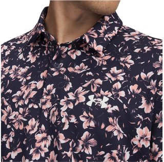 Under Armour Matchplay Printed polo de hombre, midnight navy/posh pink