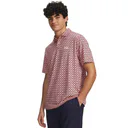 Under Armour Matchplay Printed polo de hombre, posh pink/midnight navy