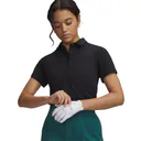 Under Armour Drive manga corta polo de mujer, negro