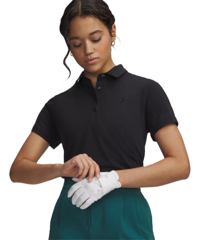 Under Armour Drive manga corta polo de mujer, negro