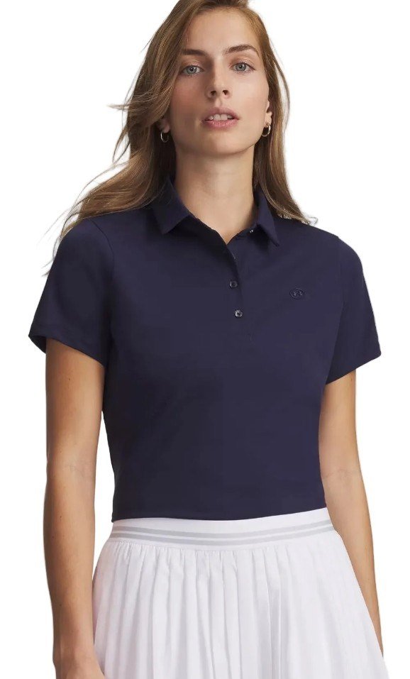 Under Armour Drive Short Sleeve polo de mujer, azul marino