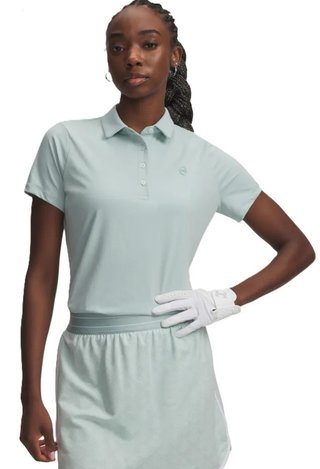 Under Armour Drive manga corta polo de mujer, azul esmalte