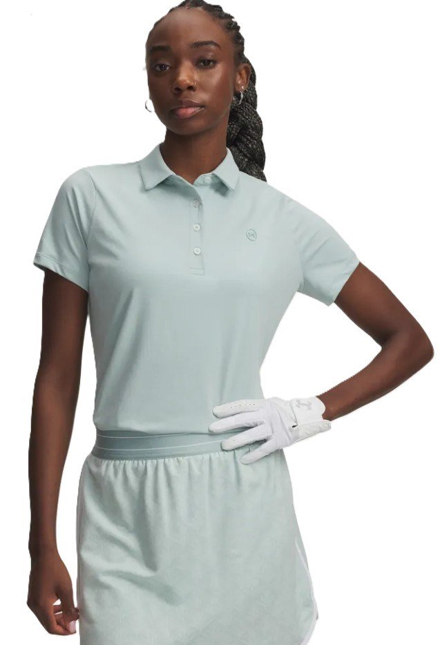 Under Armour Drive manga corta polo de mujer, azul esmalte