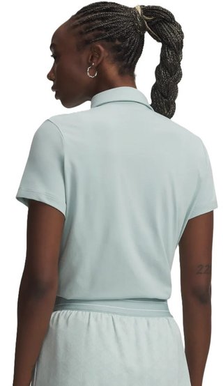 Under Armour Drive manga corta polo de mujer, azul esmalte