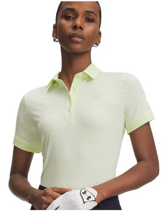 Under Armour Drive Printed polo de mujer, verde degradado/blanco