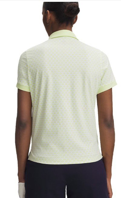 Under Armour Drive Printed polo de mujer, verde degradado/blanco