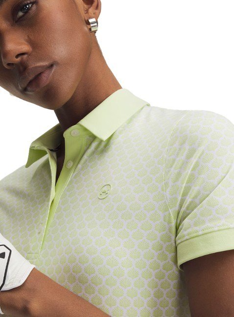 Under Armour Drive Printed polo de mujer, verde degradado/blanco