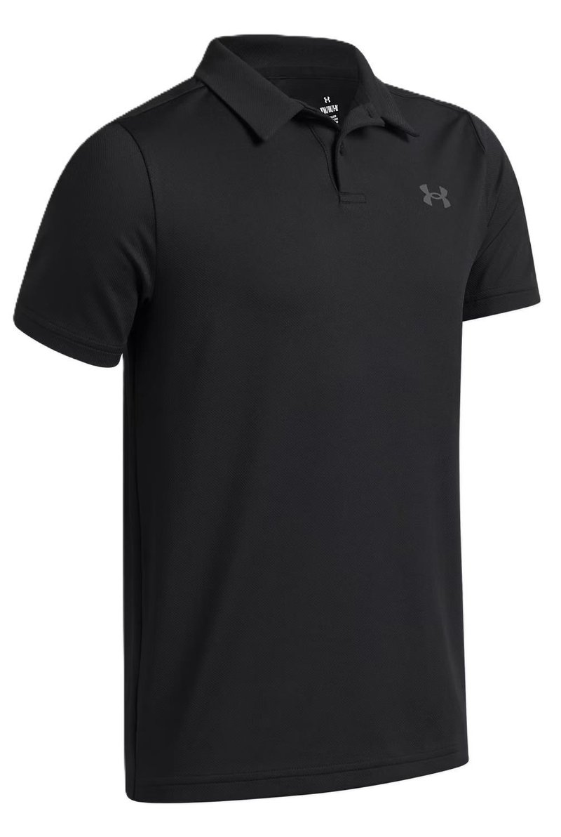 Under Armour Matchplay junior polo, negro/castlerock