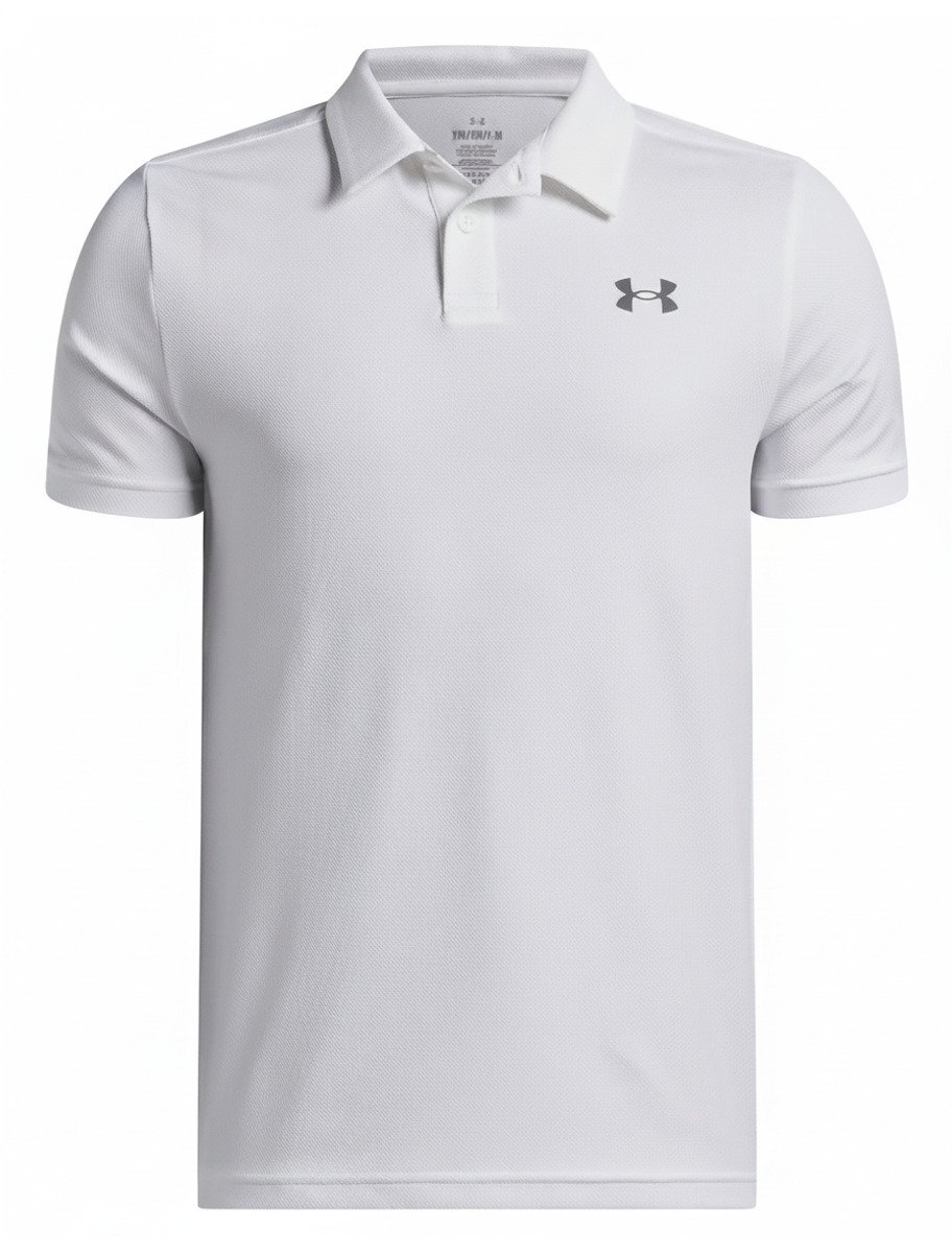 Under Armour Matchplay polo junior, blanco/castlerock