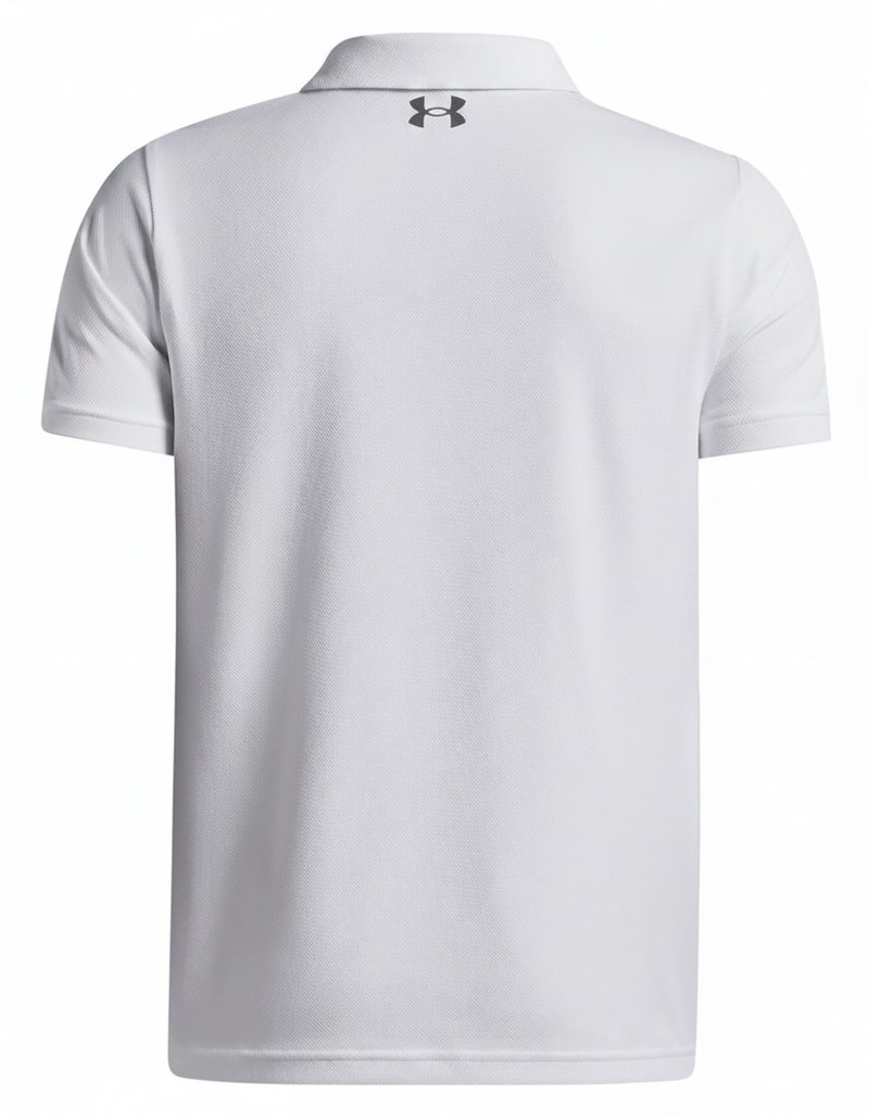 Under Armour Matchplay polo junior, blanco/castlerock