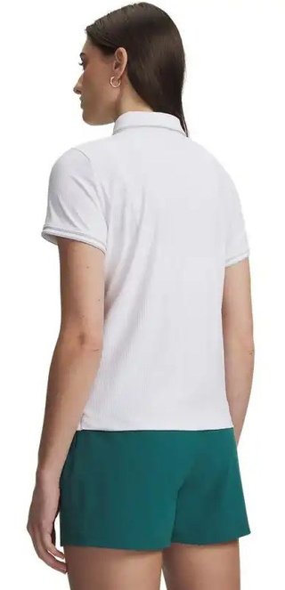 Under Armour Drive Chill polo de mujer, blanco/halo gray