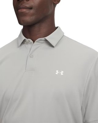 Under Armour Tee To Green Pique polo para hombre, titanium/white