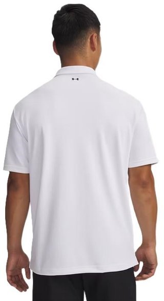 Under Armour Tee To Green Pique polo de hombre, blanco/negro