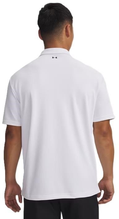 Under Armour Tee To Green Pique polo de hombre, blanco/negro