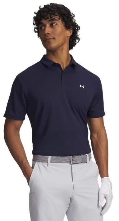 Under Armour Tee To Green Pique polo de hombre, navy/white