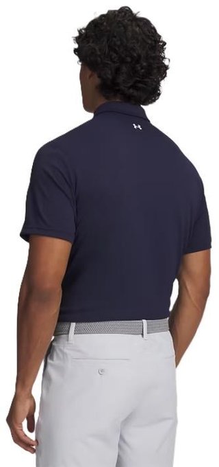 Under Armour Tee To Green Pique polo de hombre, navy/white