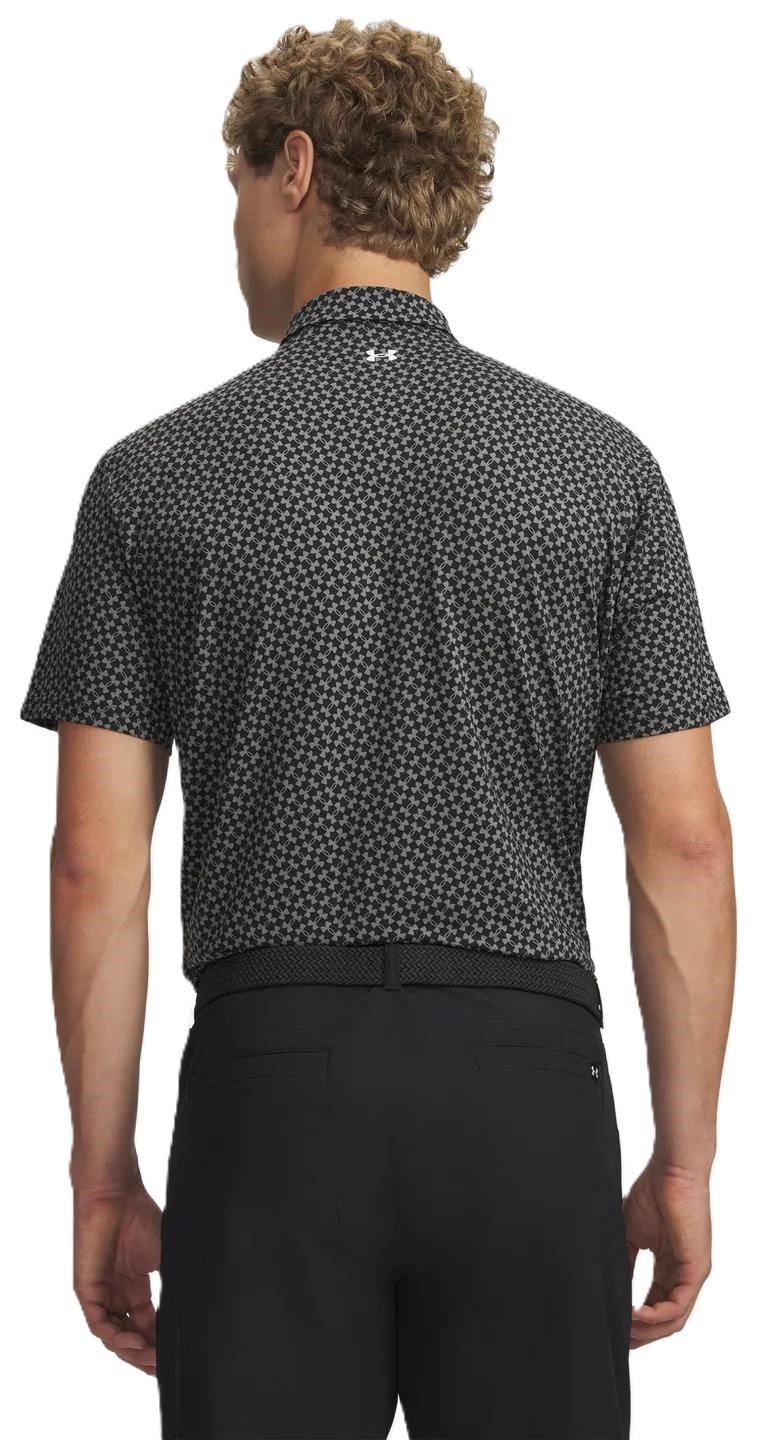Under Armour T2G Printed polo de hombre, negro