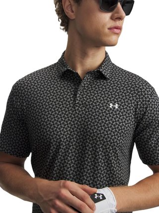Under Armour T2G Printed polo de hombre, negro