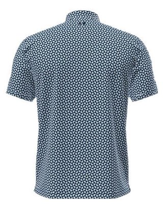 Under Armour UA T2G Printed polo de hombre, varsity blue/white/midnight navy