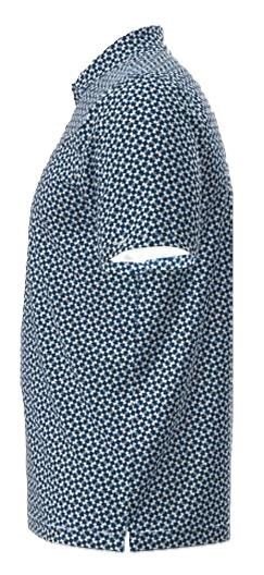 Under Armour UA T2G Printed polo de hombre, varsity blue/white/midnight navy