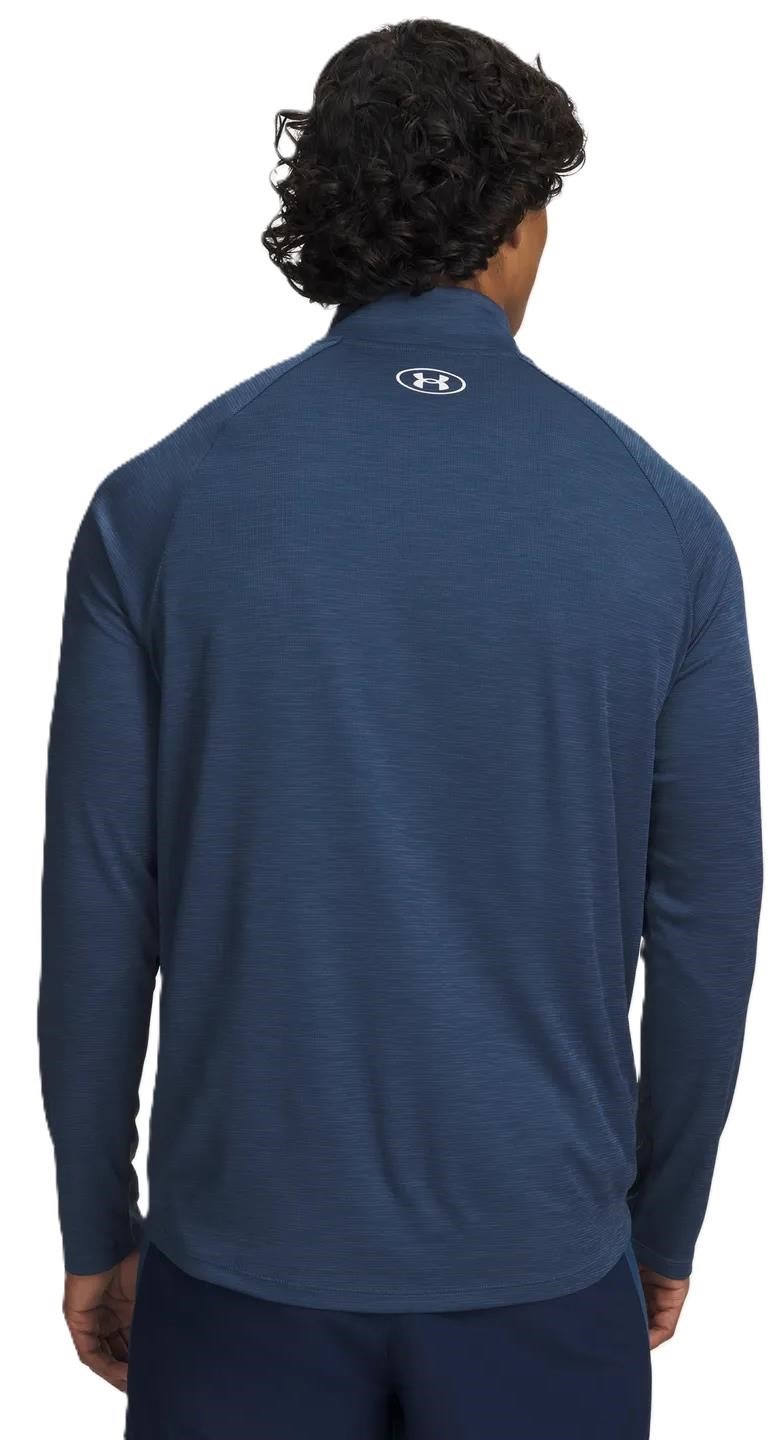 Under Armour Tech Textured 1/2 Zip camiseta de hombre, azul marino