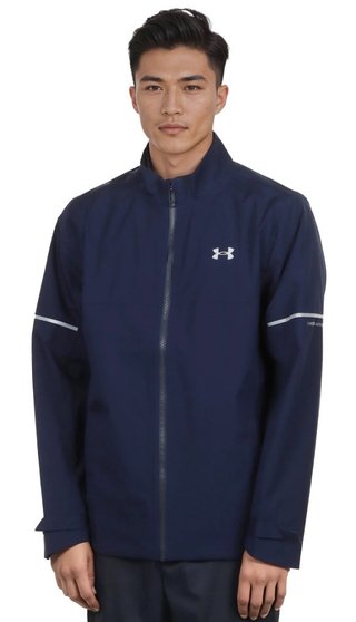 Under Armour Drive Rain chaqueta de hombre, midnight navy/metallic silver