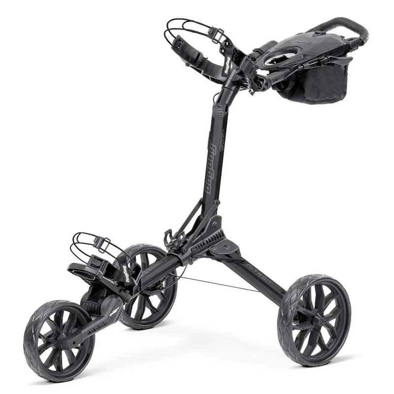 Bag Boy Nitron Auto-Open carrito manual, negro/pizarra