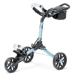 Bag Boy Nitron Auto-Open carrito manual, azul hielo/blanco