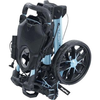 Bag Boy Nitron Auto-Open carrito manual, azul hielo/blanco