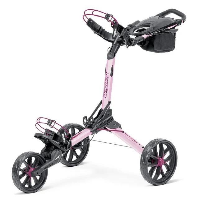 Bag Boy Nitron Auto-Open carrito manual, rosa/vino