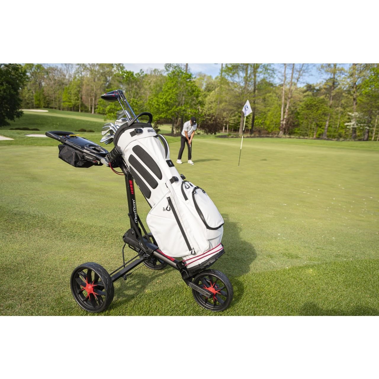 Bag Boy Slimfold Compact carrito manual, verde/negro
