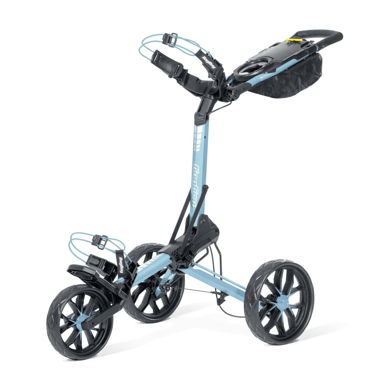 Bag Boy Slimfold Compact carrito manual, azul/blanco