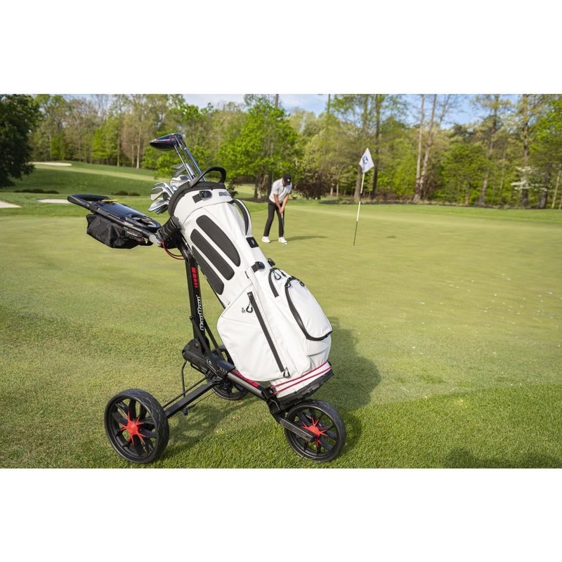Bag Boy Slimfold Compact carrito manual, azul/blanco