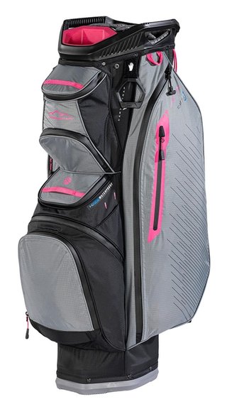 Sun Mountain H2NO C130 cart bag, negro/níquel/rosa