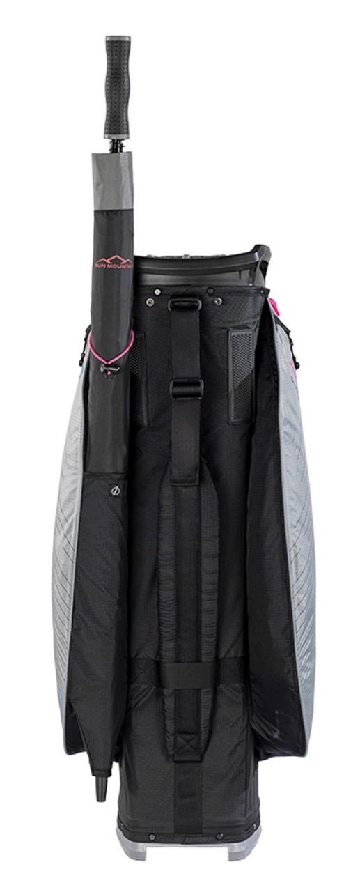 Sun Mountain H2NO C130 cart bag, negro/níquel/rosa