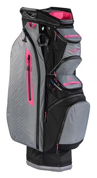 Sun Mountain H2NO C130 cart bag, negro/níquel/rosa