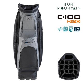 Sun Mountain H2NO C100 bolsa de carro impermeable 14 WAY, steel/cadet