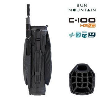Sun Mountain H2NO C100 bolsa de carro impermeable 14 WAY, steel/cadet