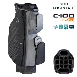 Sun Mountain H2NO C100 bolsa de carro impermeable 14 WAY, steel/cadet