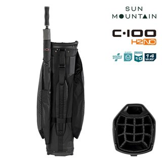Sun Mountain H2NO C100 Waterproof cart bag, negro