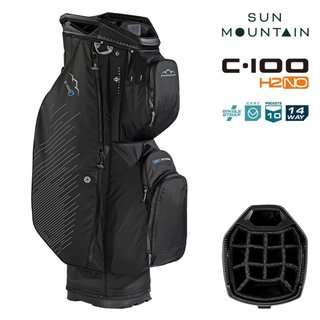 Sun Mountain H2NO C100 Waterproof cart bag, negro