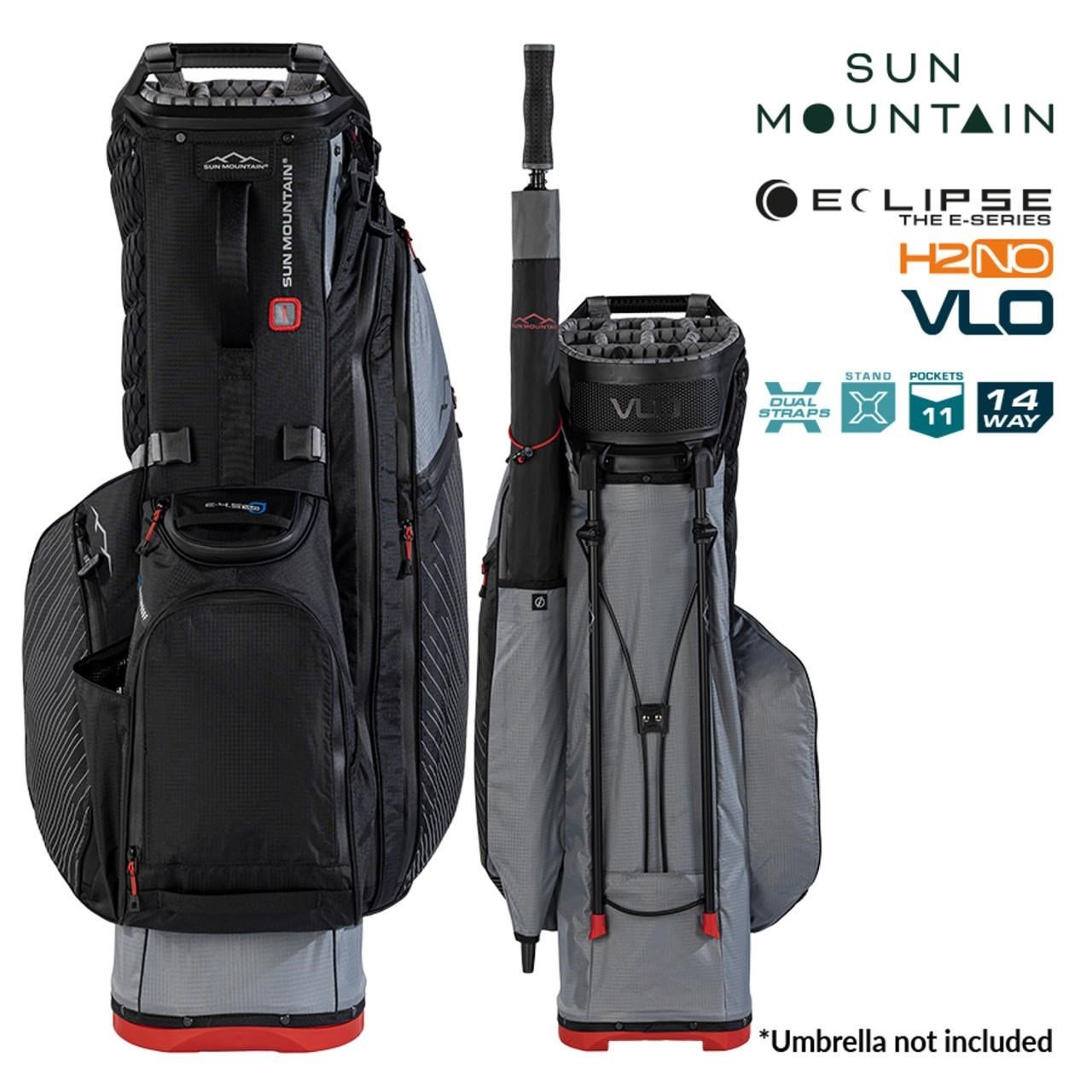 Sun Mountain H2NO E-4.5 14 Way VLO stand bag impermeable, nickel/black/red