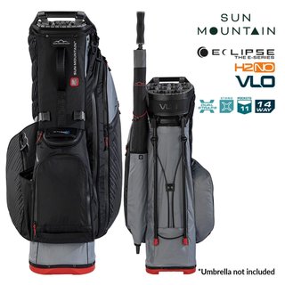 Sun Mountain H2NO E-4.5 14 Way VLO stand bag impermeable, nickel/black/red